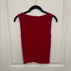 Abercrombie Red Sleeveless rib tank Women's Top